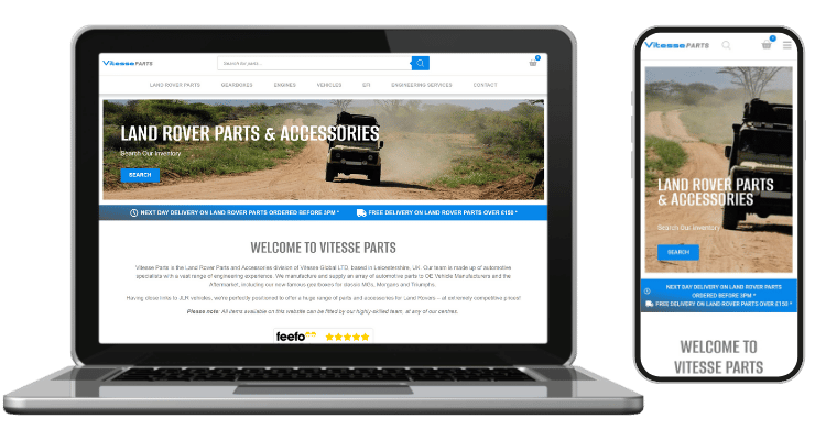 Vitesse Global Website design